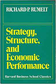 Strategy, Structure and Economic Performance Strategy, Structure and Economic Performance