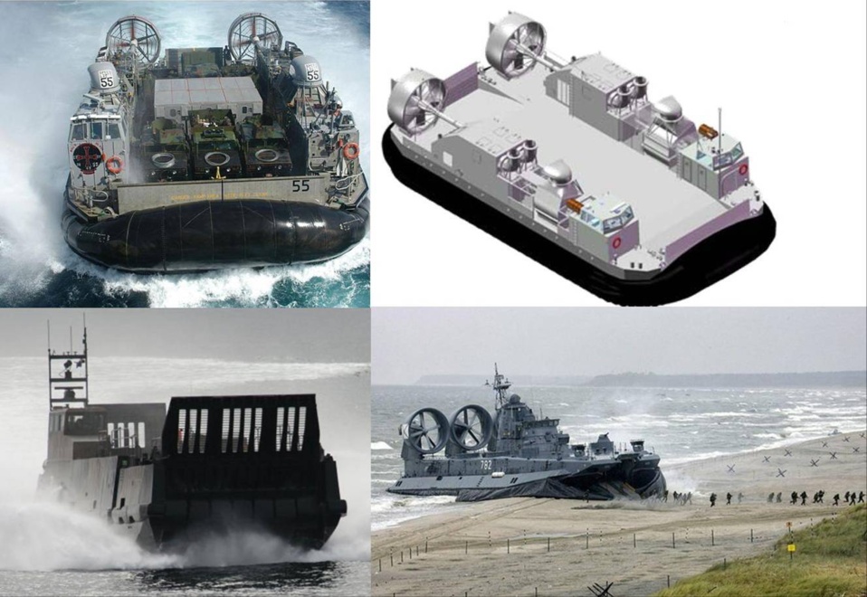 Principaux LCAC en service ou à l'étude