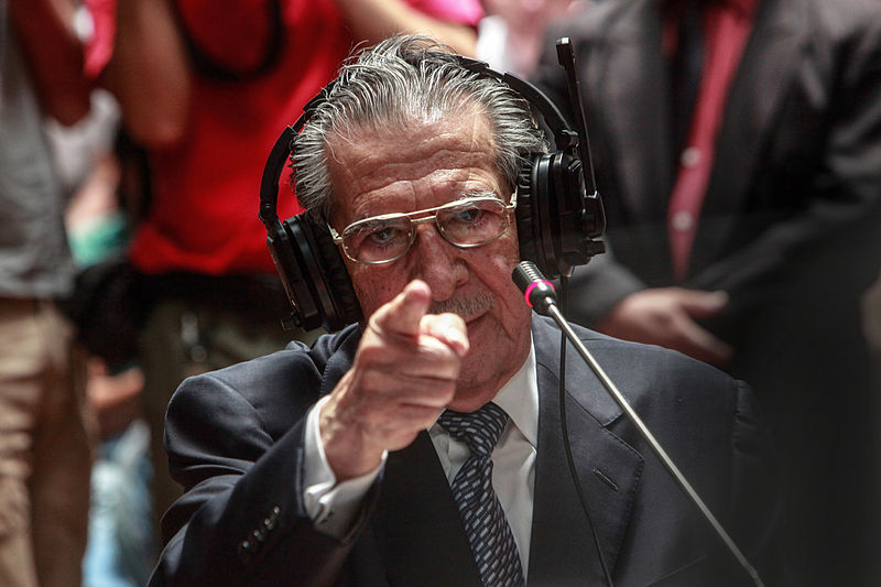 L'ex-général Rios Montt témoignant à son procès L'ex-général Rios Montt témoignant à son procès