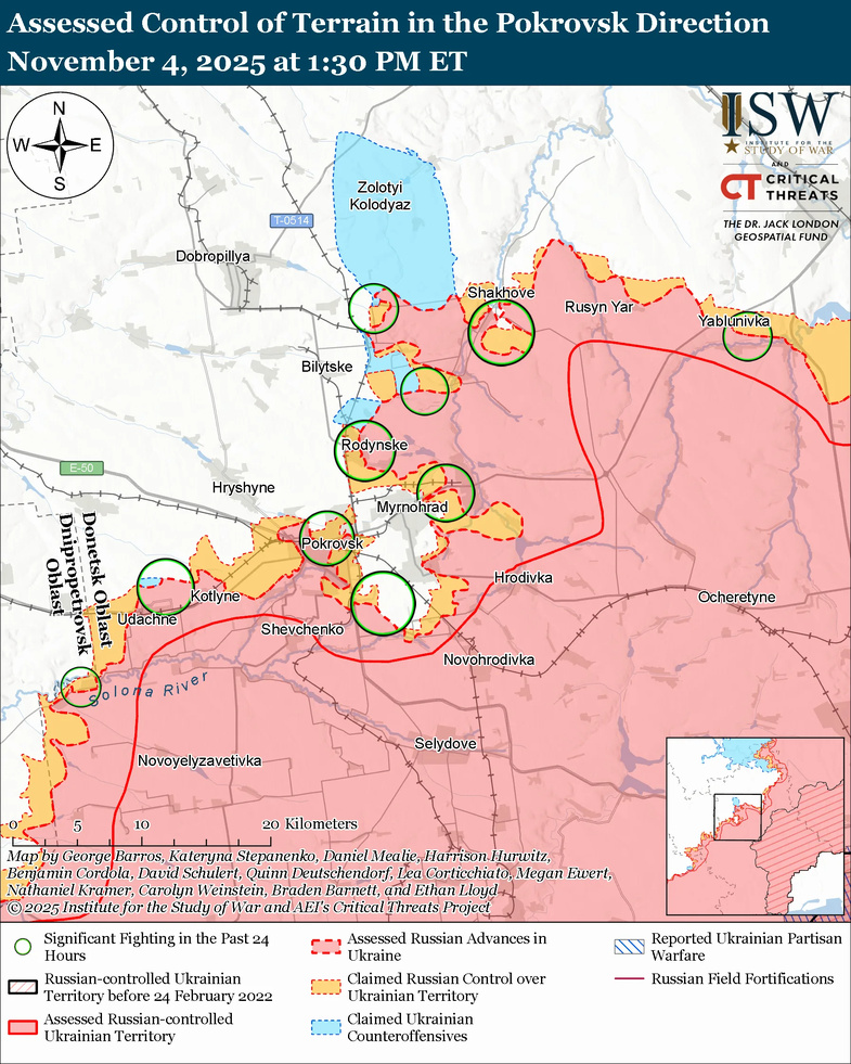 crédit : Institute for the study of war (4.11.25)