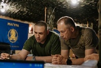 Oleksandr Syrskyi reviewing the Pokrovsk front - Wikimedia commons