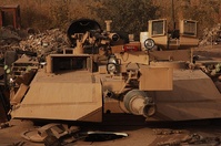 M1A1 Abrams tank equipped with tank urban survivability kit - wikimédia commons M1A1 Abrams tank equipped with tank urban survivability kit - wikimédia commons