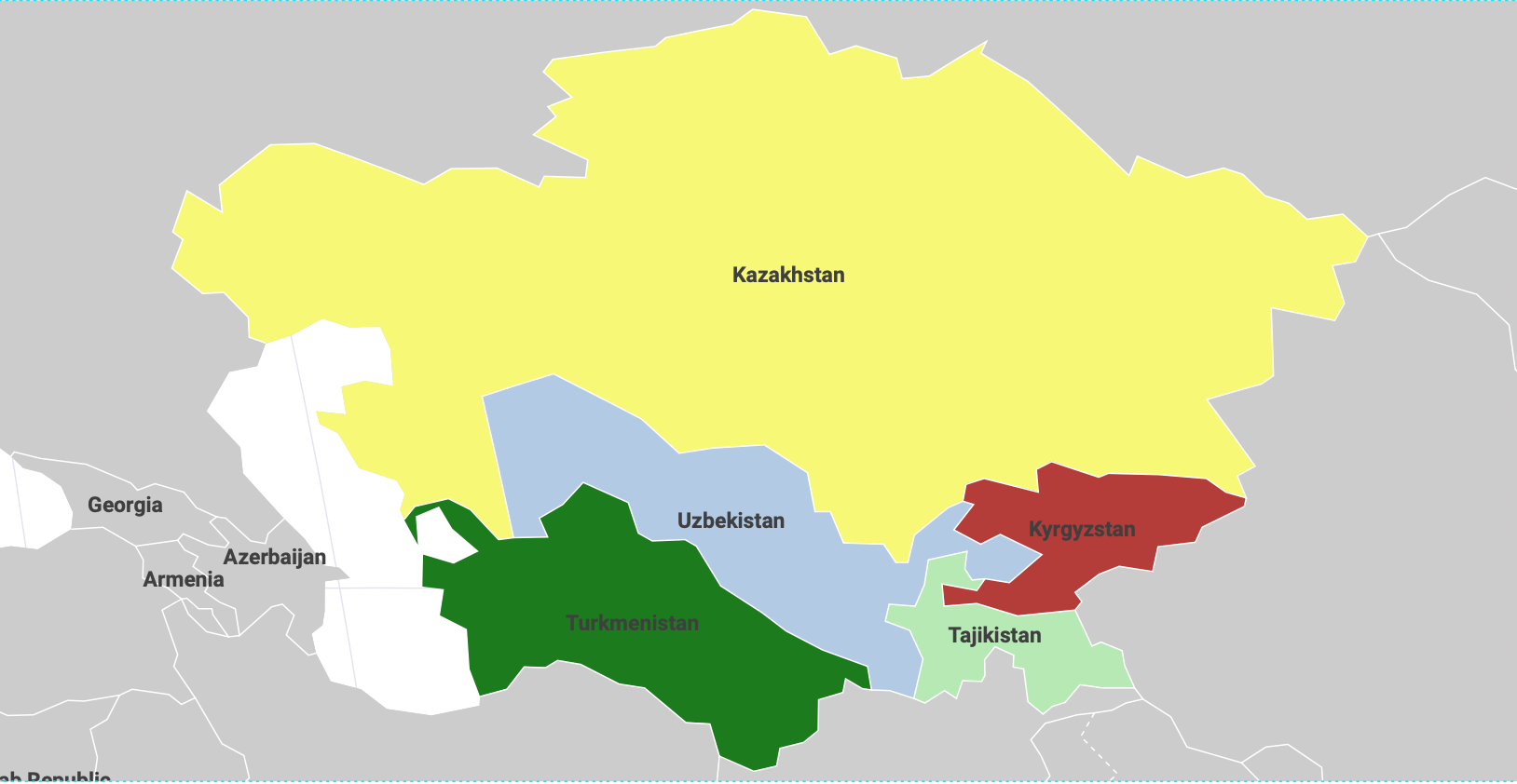 Asie centrale :  Cinq États et des trajectoires différentes