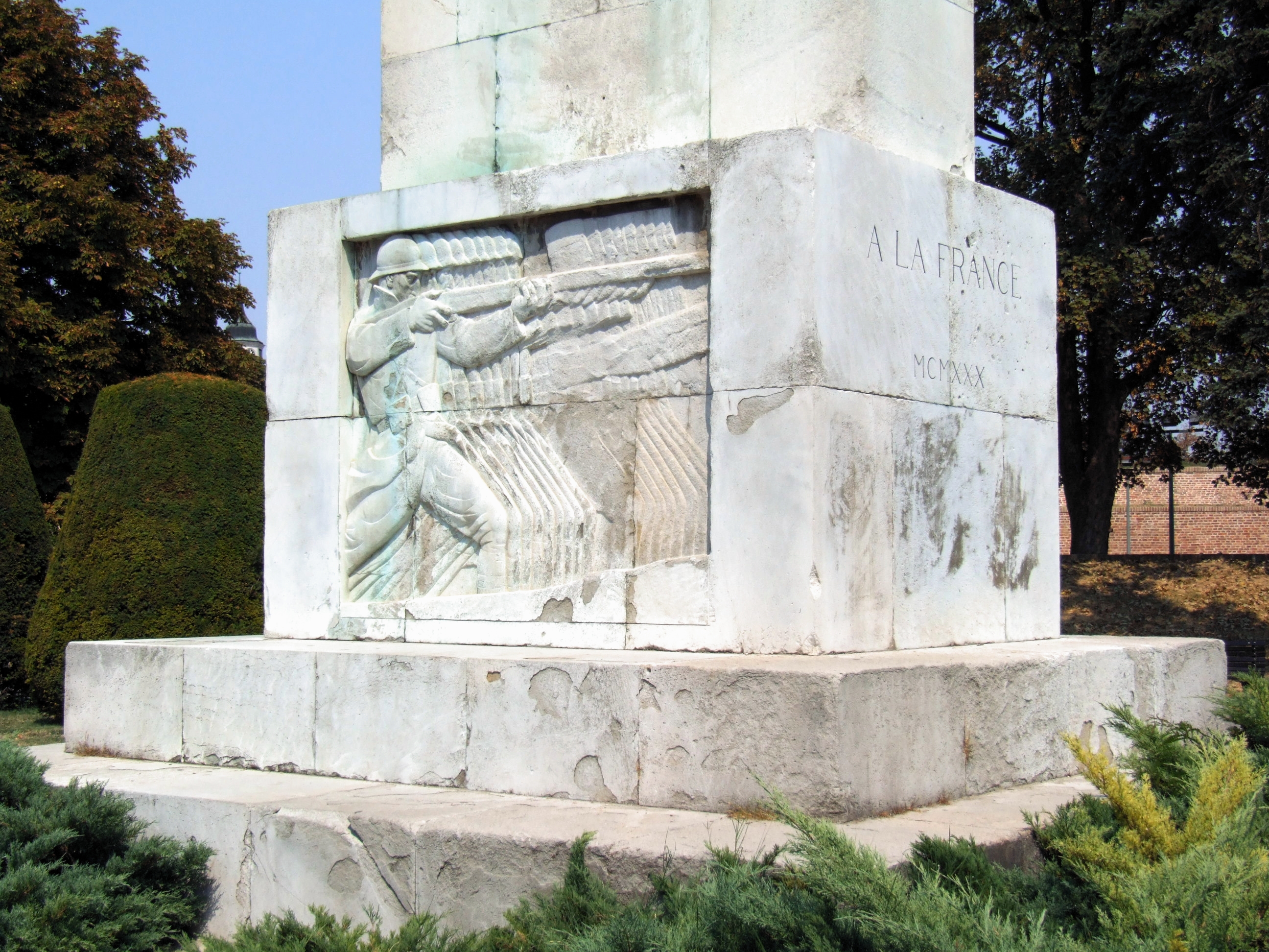 Monument de la reconnaissance à la France, parc de Kalemegdan, Belgrade