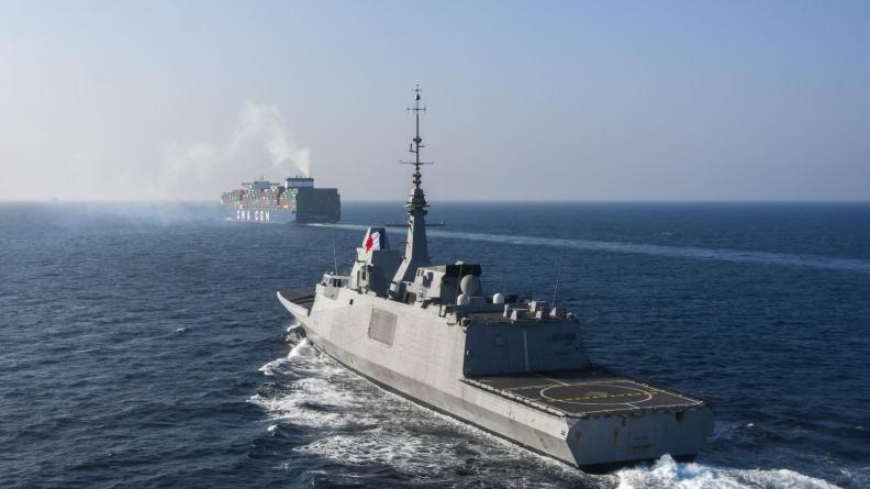L'opération Aspides a pour but de protéger les navires commerciaux en Mer rouge. Defense.gouv L'opération Aspides a pour but de protéger les navires commerciaux en Mer rouge. Defense.gouv