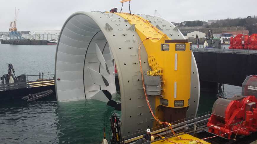 Turbine hydrolienne de DCNS-EDF