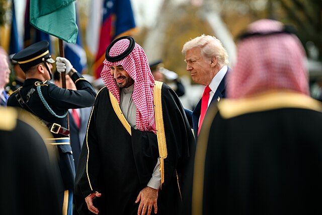 President Donald Trump participates in a bilateral meeting with Crown Prince and Prime Minister Mohammed bin Salman Al Saud of Saudi Arabia, Tuesday, November 18, 2025 52 ite 09 - Wikimedia Commons