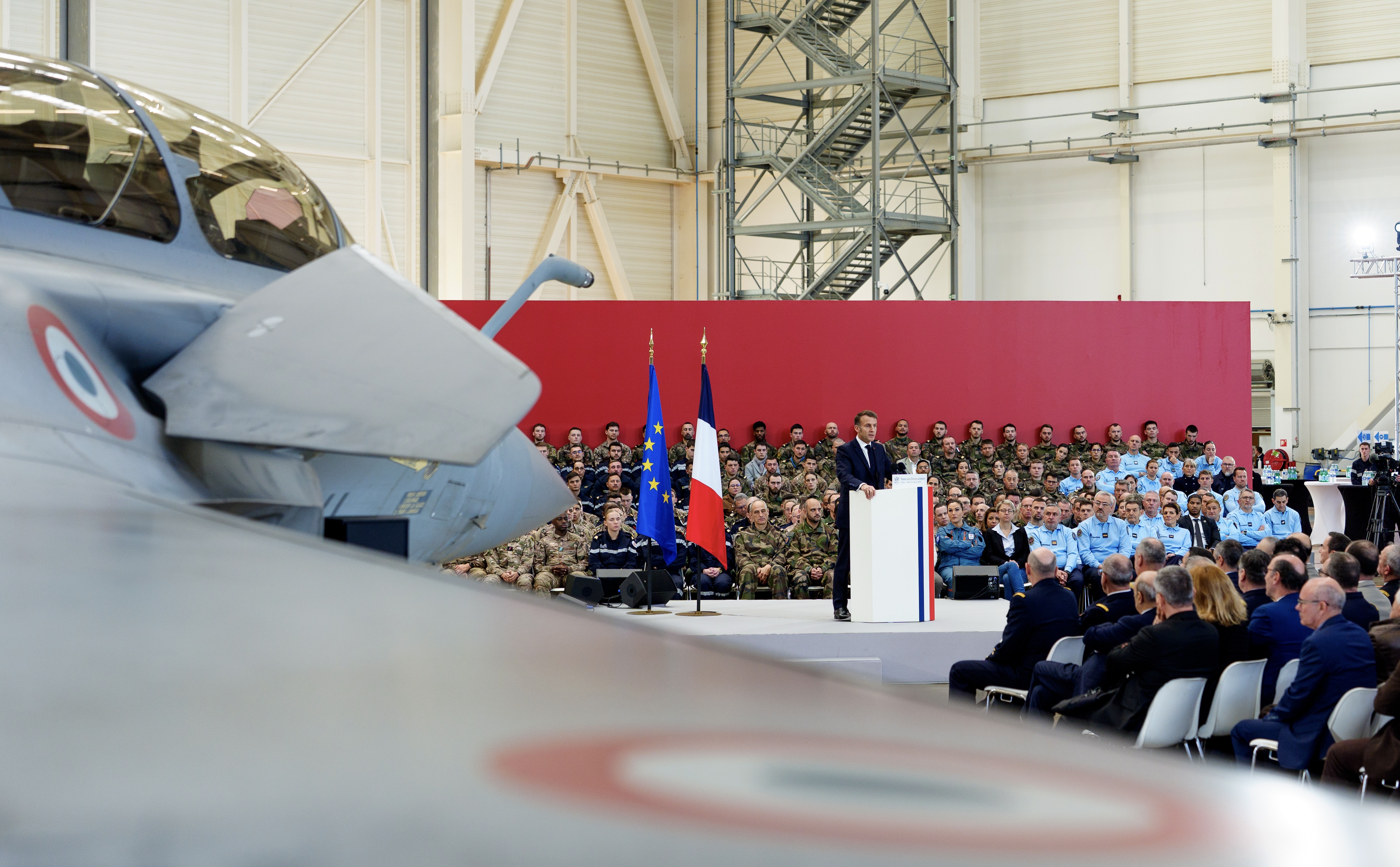 Voeux aux forces armées sur la base aérienne 125 d’Istres - Elysée