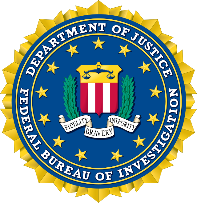 Seal of the Federal Bureau of Investigation - wikimedia commons