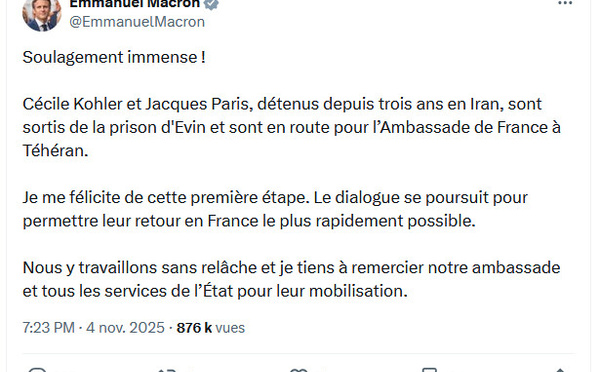 Cécile Kohler et Jacques Paris libérés après 1 277 jours : un nouvel épisode de la diplomatie des otages iranienne